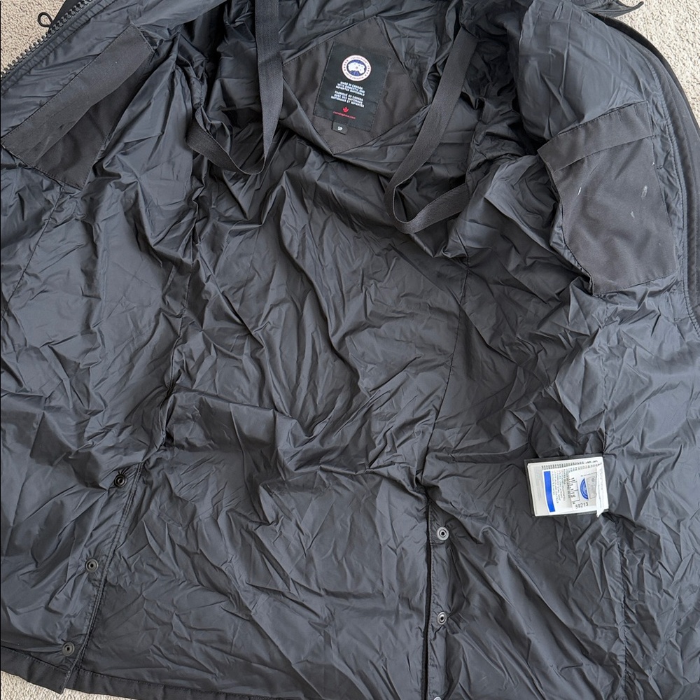Canada Goose Lorette Parka Black Woman’s Size Small Hood Pockets - Picture 4 of 14